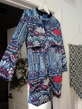 Bohemian Southwestern Tribal Jacket Size Large Button Down Order Plus Large